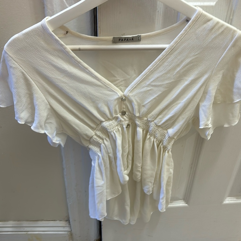 White blouse top